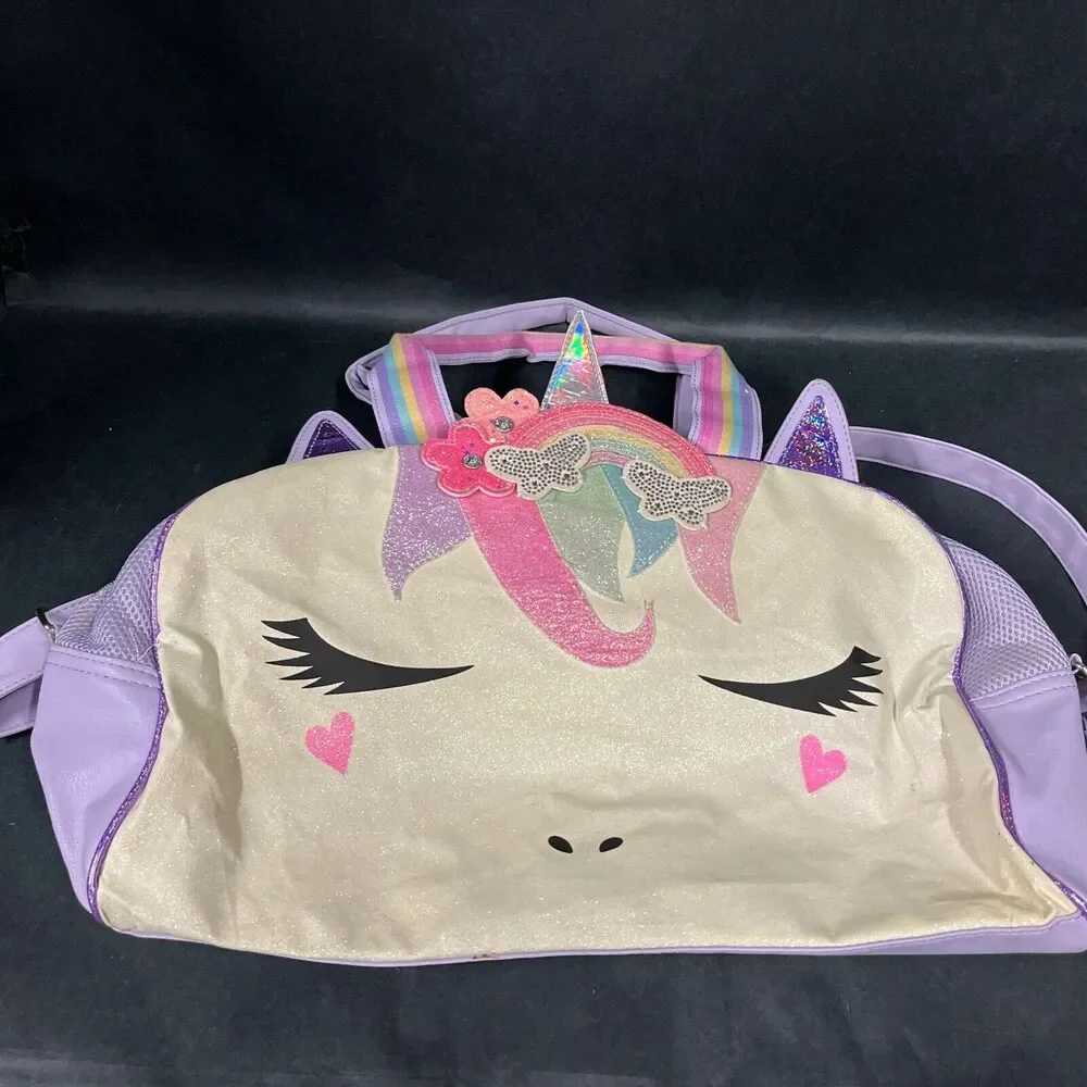 Miss Gwen’s OMG Accessories Unicorn Suitcase Bag Travel‎ Purple Rainbow